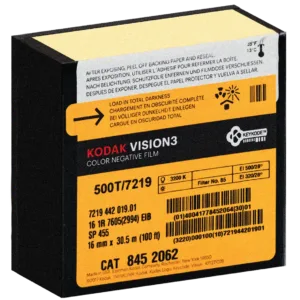 Kodak Vision3 500T 7219 Motion Picture FIlm 16mm, 35mm, Cinefilm, Bolex