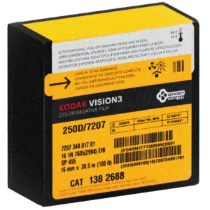 Kodak Vision 3250D 7207 Motion Picture FIlm 16mm, 35mm, Cinefilm, Bolex
