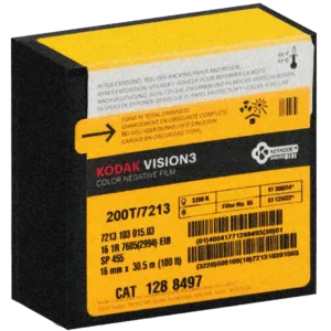 Kodak Vision3 200T 7213 Motion Picture FIlm 16mm, 35mm, Cinefilm, Bolex